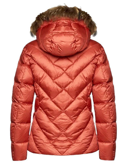 GIUBBINO BLAUER CORTO DONNA ARANCIONE PELLICCIA