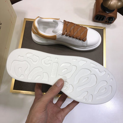 ALEXANDER MCQUEEN BIANCHE E MARRONCINO,LACCI IN MARRONCINO