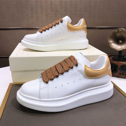 ALEXANDER MCQUEEN BIANCHE E MARRONCINO,LACCI IN MARRONCINO