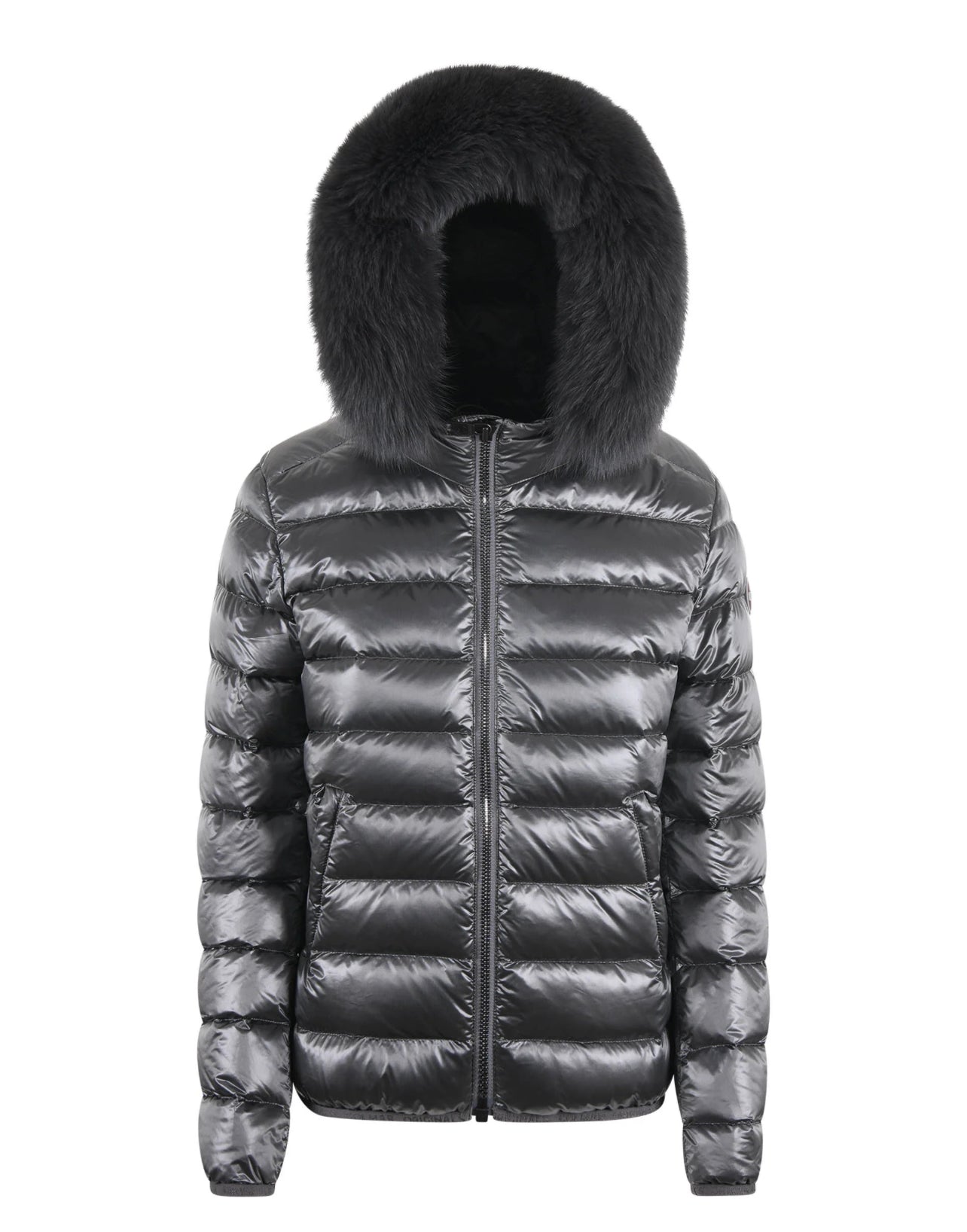 COLMAR DONNA CORTO GRIGIO  CON PELLICCIA