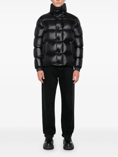 GIUBBINO MONCLER UOMO BIANCO SCRITTA NERA