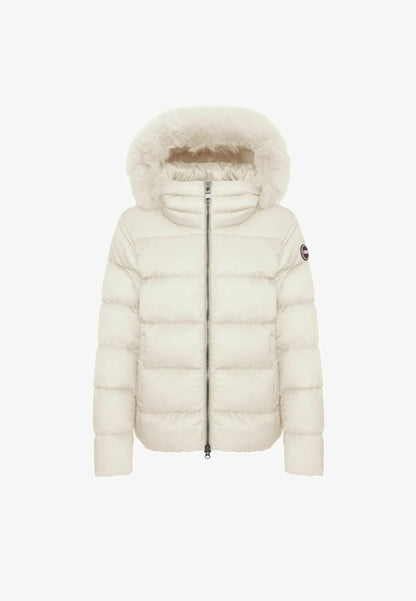 COLMAR DONNA CORTO BIANCO CON PELLICCIA