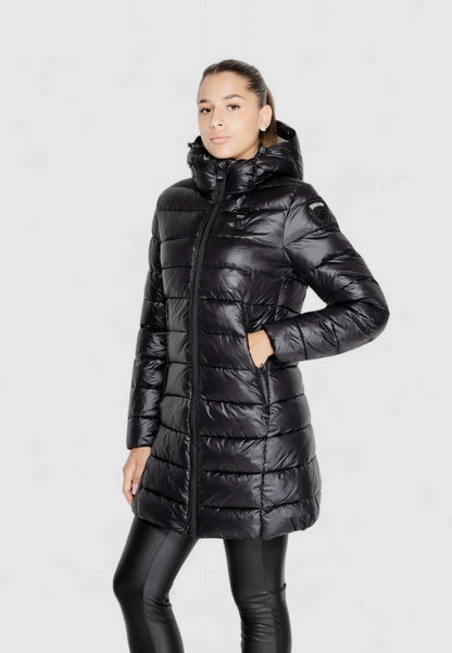 GIUBBINO BLAUER LUNGO DONNA NERO LUCIDO