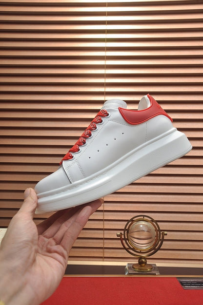 ALEXANDER MCQUEEN BIANCHE CON LACCI ROSSI